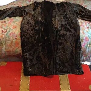 Donna Karen fur coat